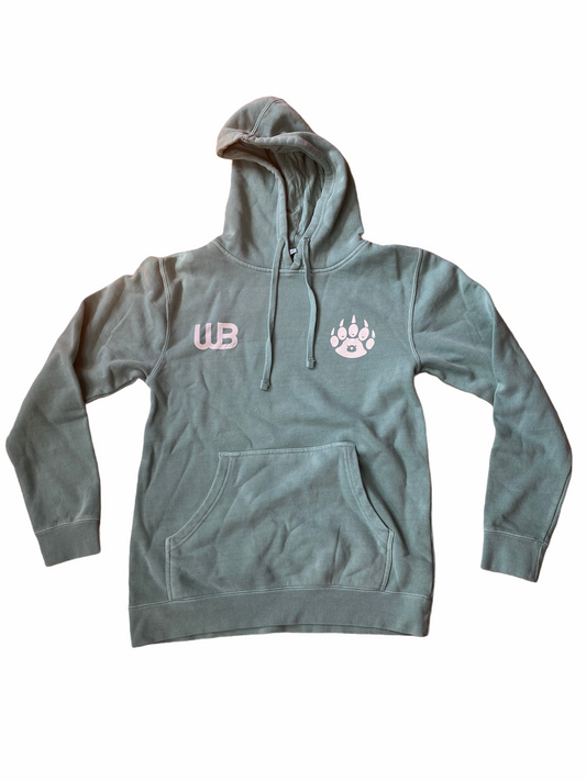 WEIRD B3AR SPRING HOODIE - MINT GREEN